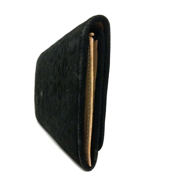 CELINE C Macadam Suede Leather Long Bifold Wallet - Picture 3 of 8